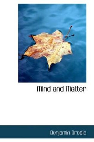 Cover of Mind and Matter