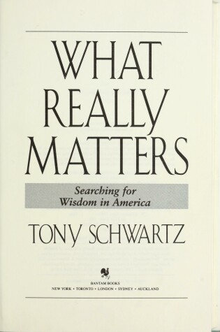 Cover of What Really Matters