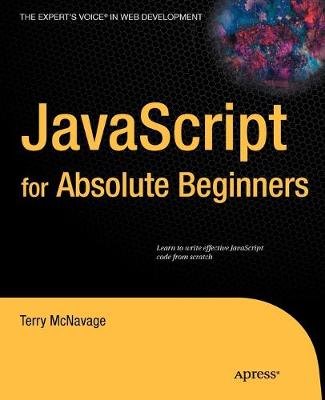 Book cover for JavaScript for Absolute Beginners