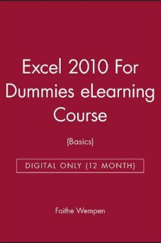Cover of Excel 2010 for Dummies Elearning Course (Basics) - Digital Only (12 Month)