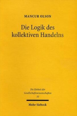 Cover of Die Logik des kollektiven Handelns