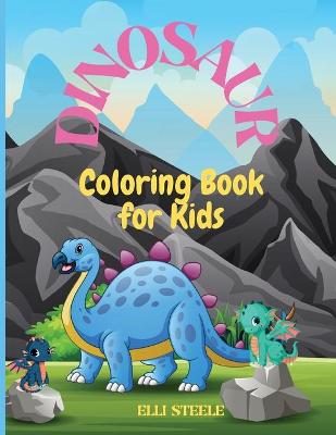 Book cover for Dinosaur Coloring Book for Kids