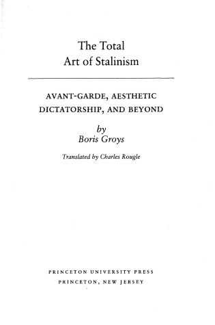 Cover of The Total Art of Stalinism