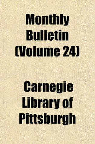 Cover of Monthly Bulletin (Volume 24)