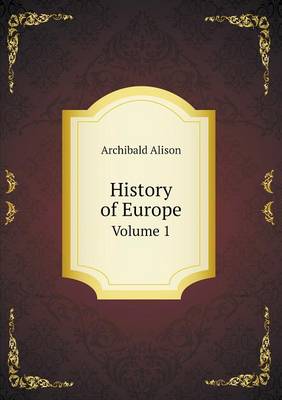 Book cover for History of Europe Volume 1