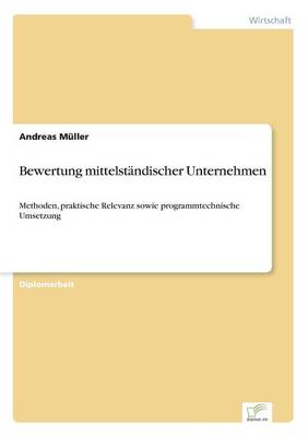 Book cover for Bewertung mittelständischer Unternehmen