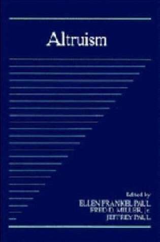 Cover of Altruism: Volume 10, Part 1