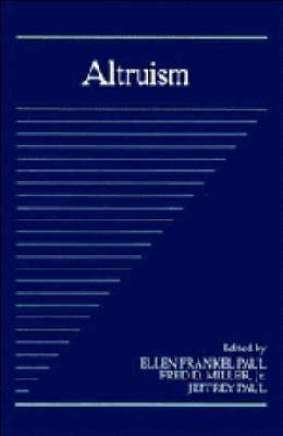 Cover of Altruism: Volume 10, Part 1