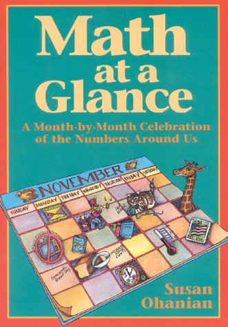 Book cover for Math at a Glance: a Month-by-Month Celebration