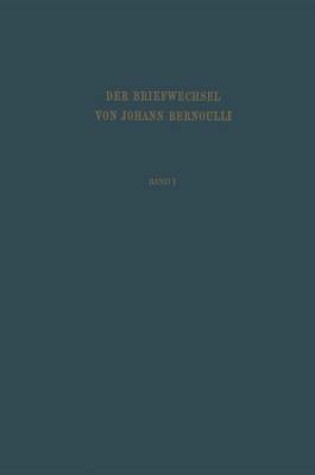 Cover of Der Briefwechsel Von Johann I. Bernoulli