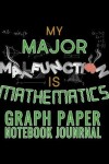Book cover for My Major Malfunction Is Mathematics Graph Paper Notebook Journal