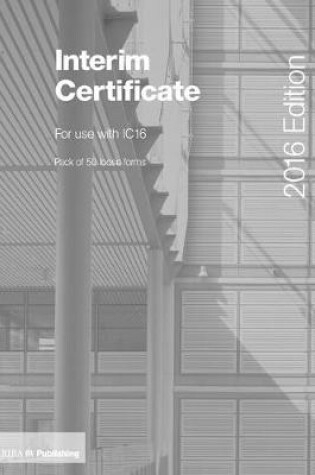 Cover of Interim Certificate for IC16