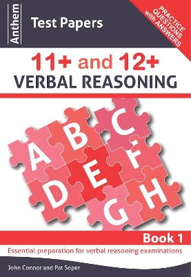 Cover of Anthem Test Papers 11+ and 12+ Verbal Reasoning Book 1