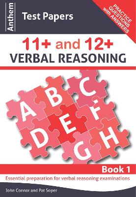 Book cover for Anthem Test Papers 11+ and 12+ Verbal Reasoning Book 1
