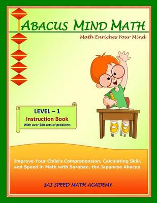 Book cover for Abacus Mind Math Instruction Book Level 1