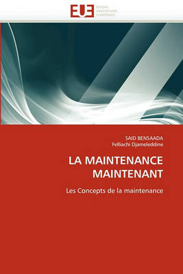 Cover of La Maintenance Maintenant