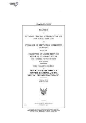 Book cover for Hearings on National Defense Authorization Act for fiscal year 2006 and oversight of previously authorized programs