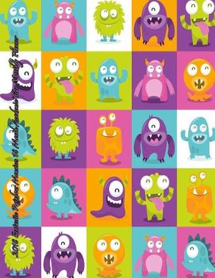 Cover of 2018 Fantastic Rainbow Monsters 18 Month Academic Year Monthly Planner