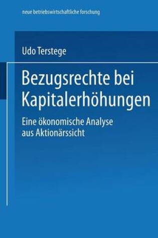 Cover of Bezugsrechte bei Kapitalerhöhungen