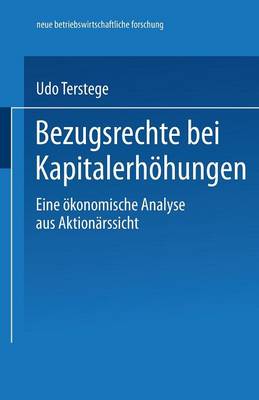 Cover of Bezugsrechte bei Kapitalerhöhungen