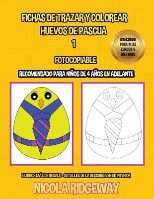 Book cover for Fichas de trazar y colorear (Huevos de Pascua 1)