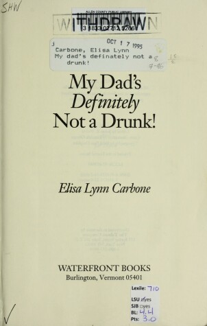 Book cover for My Dad's Definitely Not a Drunk!