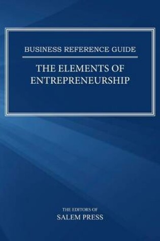 Cover of The Elements of Entrepreneurship