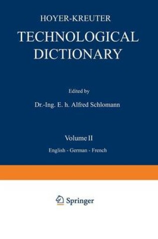 Cover of Technological Dictionary