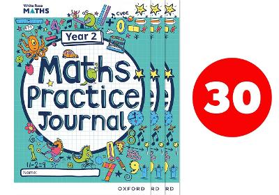 Book cover for White Rose Maths Practice Journals Year 2 Workbooks: Pack of 30