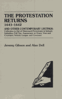 Book cover for The Protestation Returns, 1641-1642, and Other Contemporary Listings