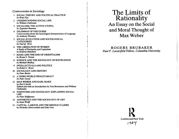 Cover of The Limits of Rationality