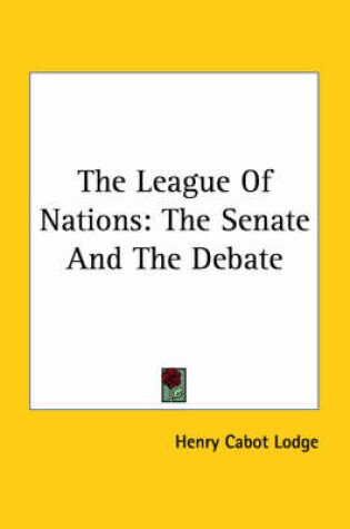 Cover of The League of Nations