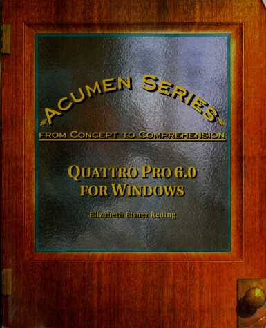 Cover of Quattro Pro 6.0 for Windows