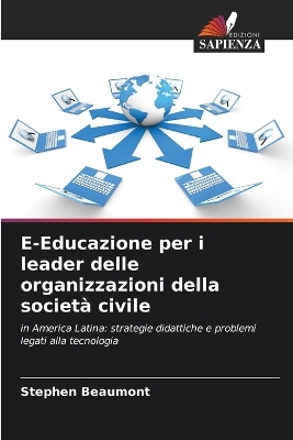 Book cover for E-Educazione per i leader delle organizzazioni della societ� civile