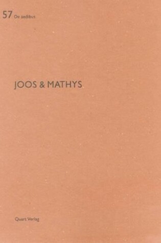 Cover of Joos and Mathys: De aedibus 57