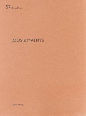 Book cover for Joos and Mathys: De aedibus 57
