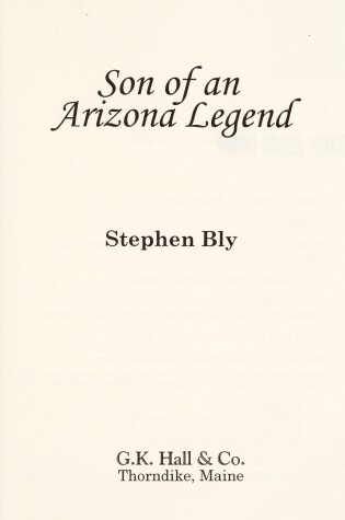Cover of Son of an Arizona Legend