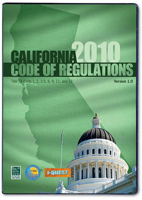 Book cover for 2010 California Codes, Title 24 CD-ROM Single User