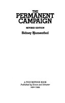 Book cover for The Permanent Campaign