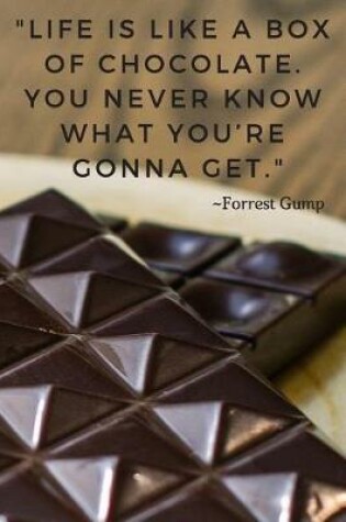 Cover of Life is like a box of chocolate. You never know what you're gonna get.