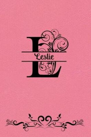 Cover of Split Letter Personalized Name Journal - Leslie