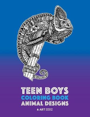 Book cover for Teen Boys Coloring Book