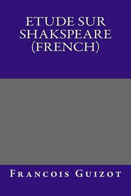 Book cover for Etude Sur Shakspeare (French)