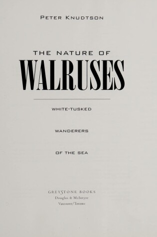 Cover of The Nature of Walruses