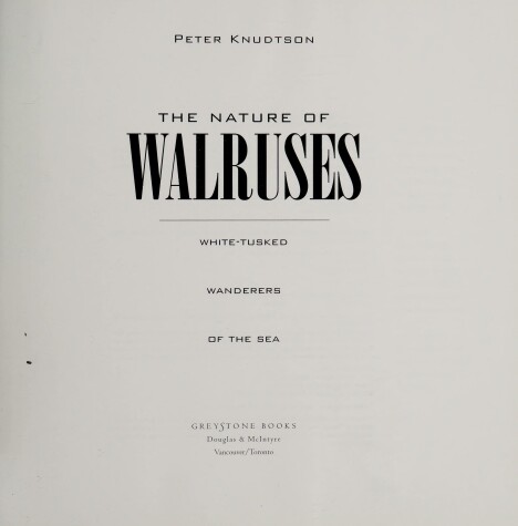 Cover of The Nature of Walruses