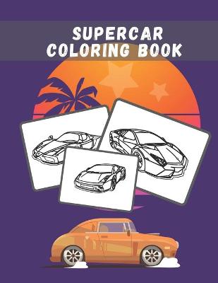 Book cover for Supercar Coloring Book