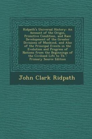 Cover of Ridpath's Universal History