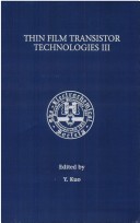 Cover of Proceedings of the Third Symposium on Thin Film Transistor Technologies