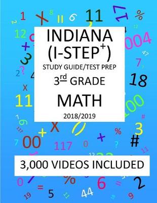 Book cover for 3rd Grade INDIANA I-STEP+, 2019 MATH, Test Prep