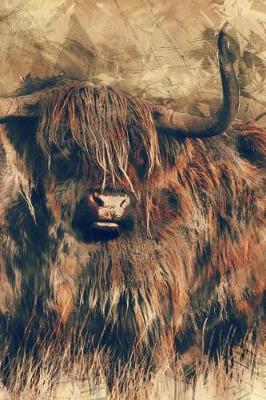 Book cover for Cool Painting of a Highland Scottish Cow Journal